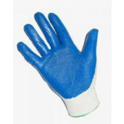 Перчатки трикотажные синтетические обрезиненные цветные кнр